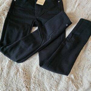 Scotch & Soda Women's High Rise Skinny Fit Black Jeans